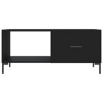 Table basse noir 90x50x40 cm bois d'ingénierie – Image 3