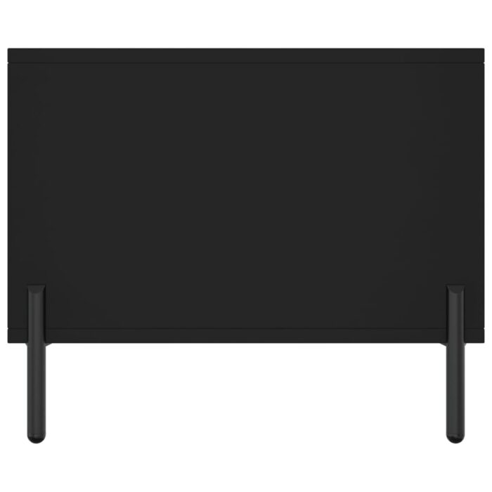 Table basse noir 90x50x40 cm bois d'ingénierie – Image 5