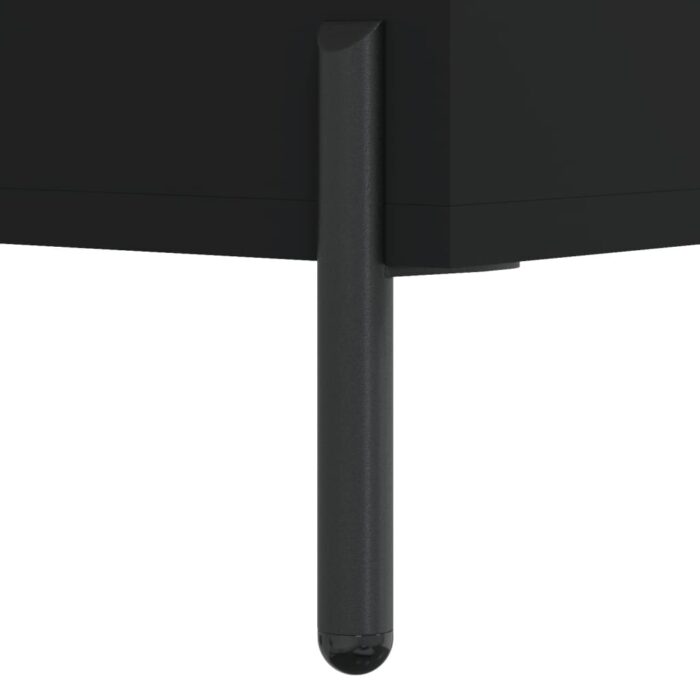 Table basse noir 90x50x40 cm bois d'ingénierie – Image 9