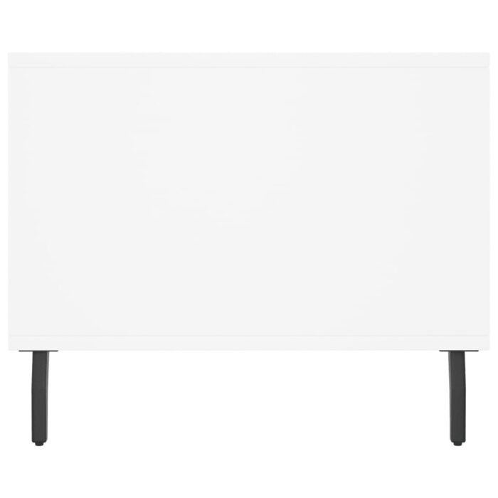 Table basse blanc 90x50x40 cm bois d'ingénierie – Image 5