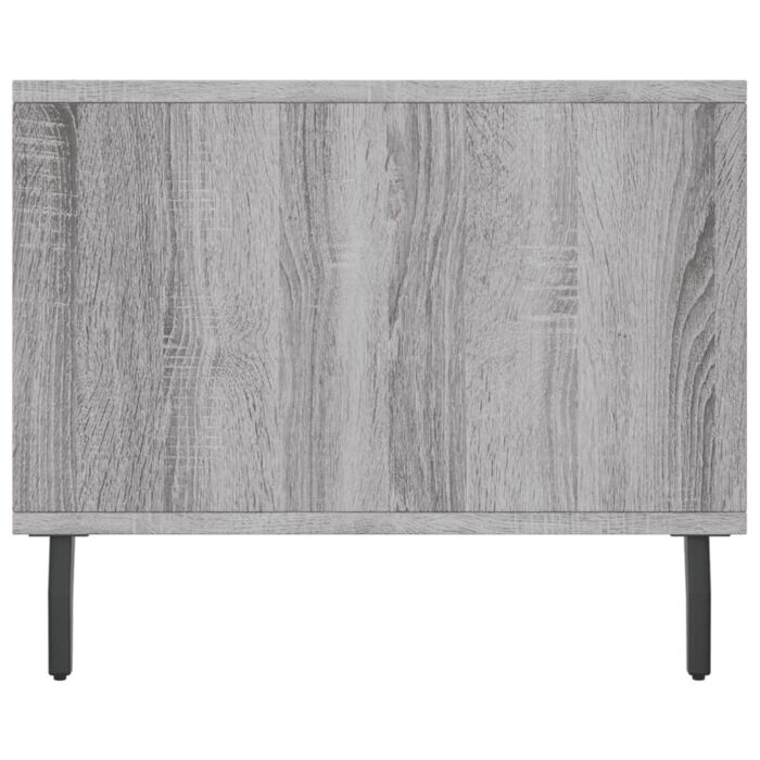 Table basse sonoma gris 90x50x40 cm bois d'ingénierie – Image 5