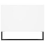 Table basse blanc 90x50x40 cm bois d'ingénierie – Image 5