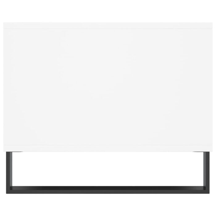 Table basse blanc 90x50x40 cm bois d'ingénierie – Image 5