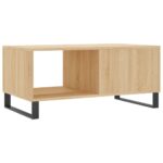 Table basse chêne sonoma 90x50x40 cm bois d'ingénierie – Image 6