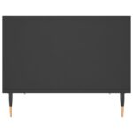 Table basse noir 60x50x40 cm bois d'ingénierie – Image 3