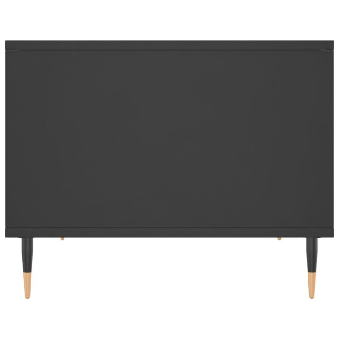 Table basse noir 60x50x40 cm bois d'ingénierie – Image 3