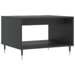 Table basse noir 60x50x40 cm bois d'ingénierie – Image 4