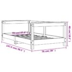 Cadre de lit pour enfant 70x140 cm bois de pin massif – Image 7