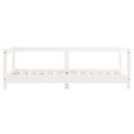 Cadre de lit pour enfant blanc 70x140 cm bois de pin massif – Image 3