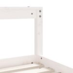 Cadre de lit pour enfant blanc 70x140 cm bois de pin massif – Image 5
