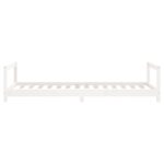 Cadre de lit pour enfants blanc 90x190 cm bois de pin massif – Image 3