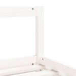 Cadre de lit enfant tiroirs blanc 90x200 cm bois de pin massif – Image 6