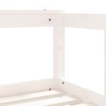 Cadre de lit enfant tiroirs blanc 70x140 cm bois de pin massif – Image 7