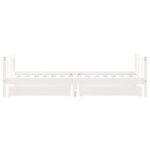Cadre de lit d'enfants tiroirs blanc 90x190 cm bois pin massif – Image 4