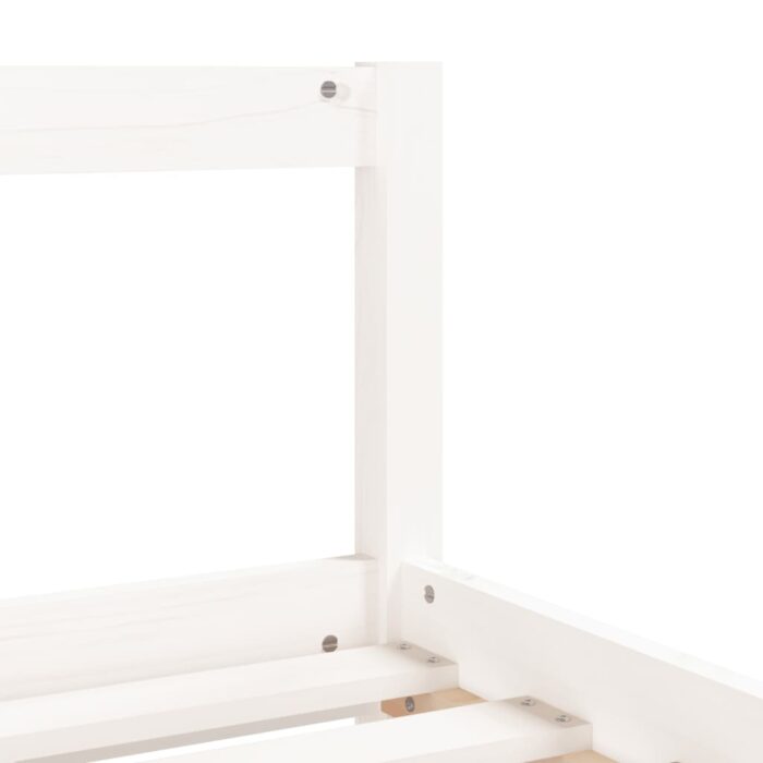 Cadre de lit d'enfants tiroirs blanc 90x190 cm bois pin massif – Image 6