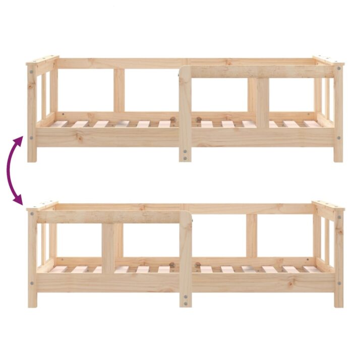 Cadre de lit pour enfant 70x140 cm bois de pin massif – Image 5
