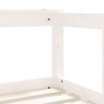 Cadre de lit pour enfant blanc 70x140 cm bois de pin massif – Image 6