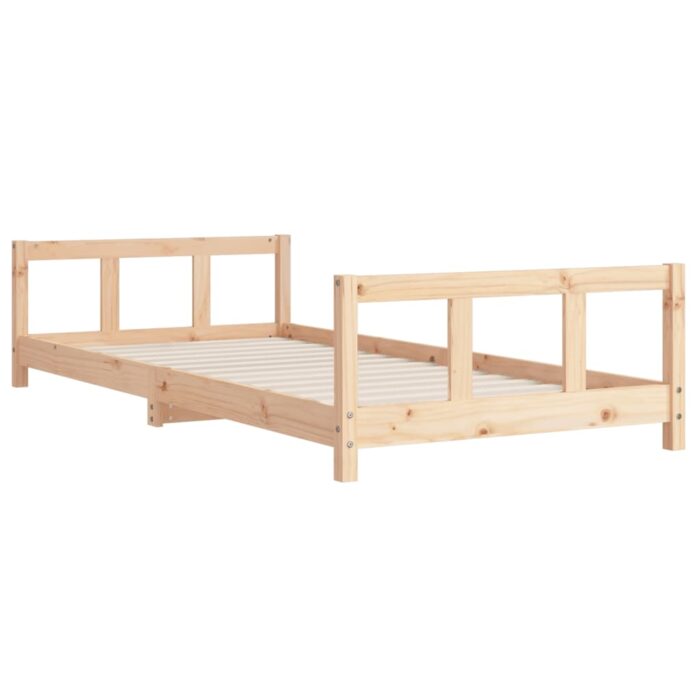 Cadre de lit pour enfant 90x190 cm Bois de pin massif – Image 4