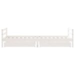 Cadre de lit enfant tiroirs blanc 80x200 cm bois de pin massif – Image 4