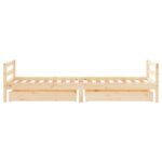 Cadre de lit enfant avec tiroirs 90x200 cm bois de pin massif – Image 4