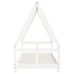 Cadre de lit pour enfants blanc 80x200 cm bois de pin massif – Image 2