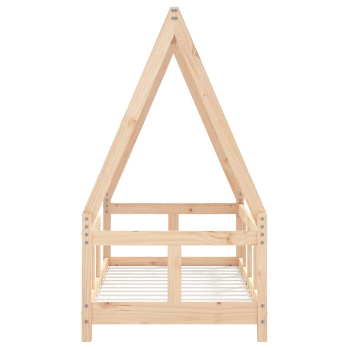 Cadre de lit pour enfant 70x140 cm bois de pin massif – Image 2