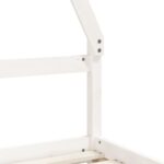 Cadre de lit enfant tiroirs blanc 90x200 cm bois de pin massif – Image 6