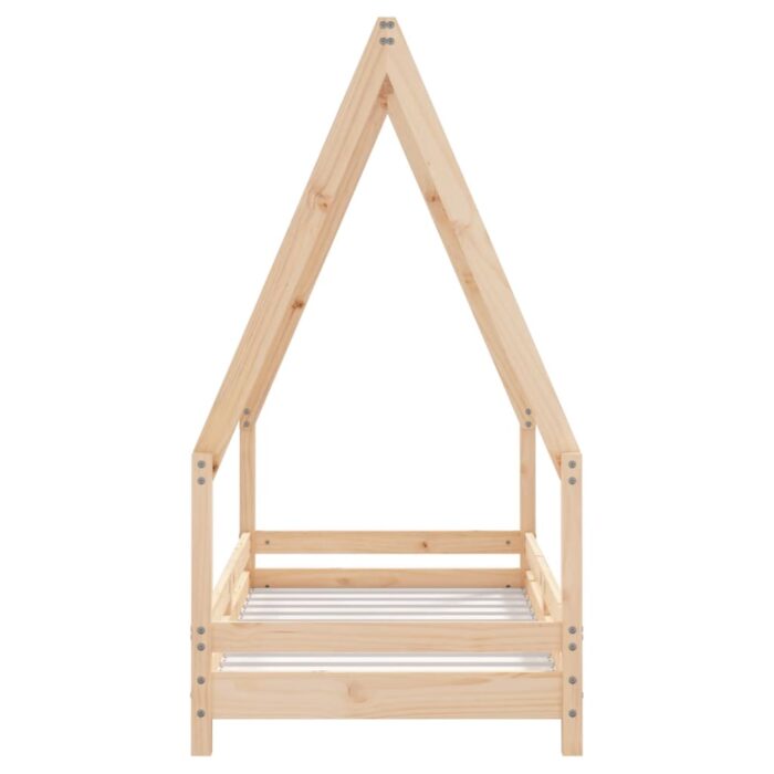 Cadre de lit pour enfant 70x140 cm bois de pin massif – Image 2