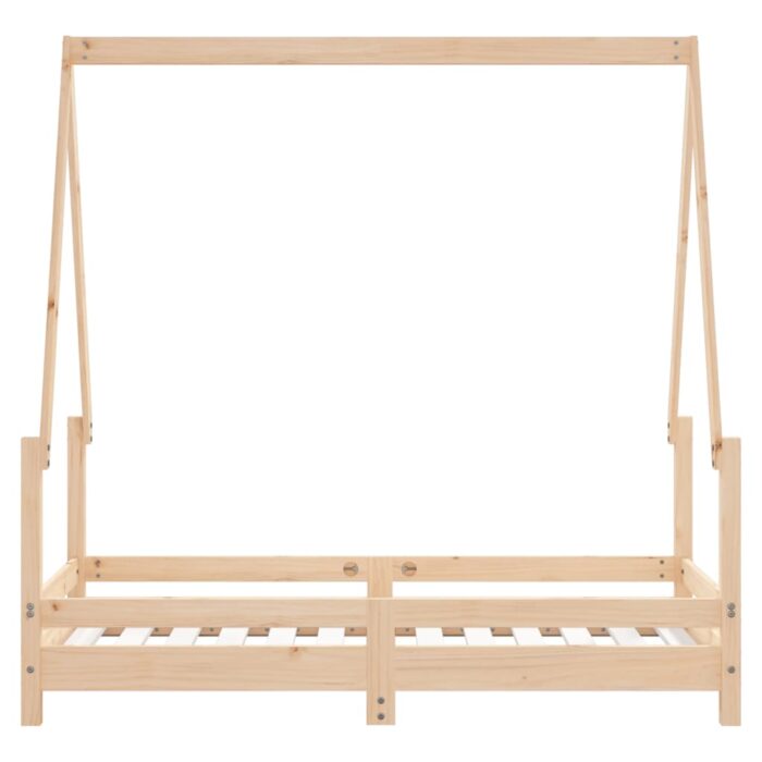Cadre de lit pour enfant 70x140 cm bois de pin massif – Image 3