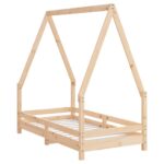 Cadre de lit pour enfant 70x140 cm bois de pin massif – Image 4