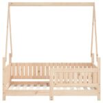 Cadre de lit pour enfant 70x140 cm bois de pin massif – Image 2