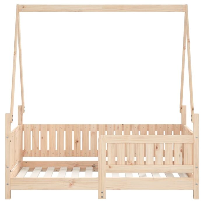 Cadre de lit pour enfant 70x140 cm bois de pin massif – Image 2