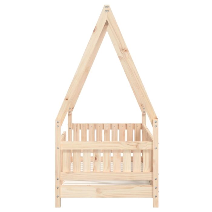 Cadre de lit pour enfant 70x140 cm bois de pin massif – Image 3