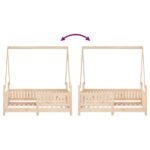 Cadre de lit pour enfant 70x140 cm bois de pin massif – Image 6