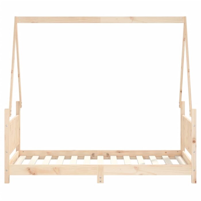 Cadre de lit pour enfant 80x160 cm bois de pin massif – Image 2