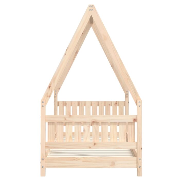 Cadre de lit pour enfant 80x160 cm bois de pin massif – Image 3