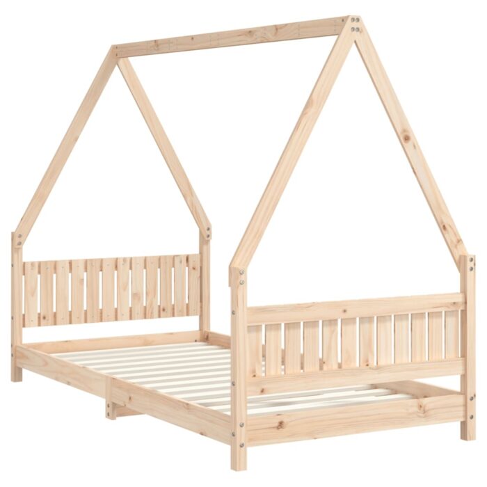 Cadre de lit pour enfant 90x190 cm Bois de pin massif – Image 4