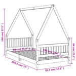 Cadre de lit pour enfant 90x190 cm Bois de pin massif – Image 7