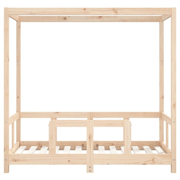 Cadre de lit pour enfant 70x140 cm bois de pin massif – Image 2