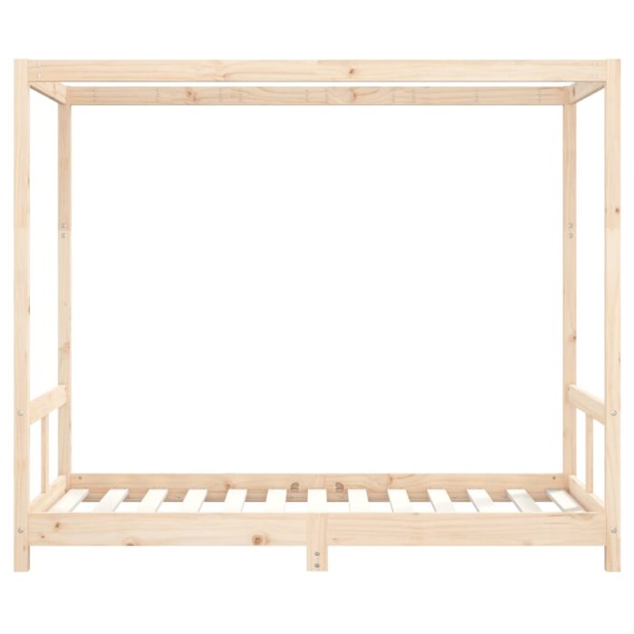 Cadre de lit pour enfant 80x160 cm bois de pin massif – Image 2