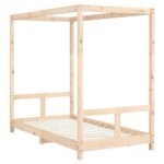 Cadre de lit pour enfant 80x160 cm bois de pin massif – Image 4