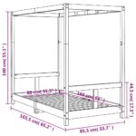 Cadre de lit pour enfant 80x160 cm bois de pin massif – Image 7