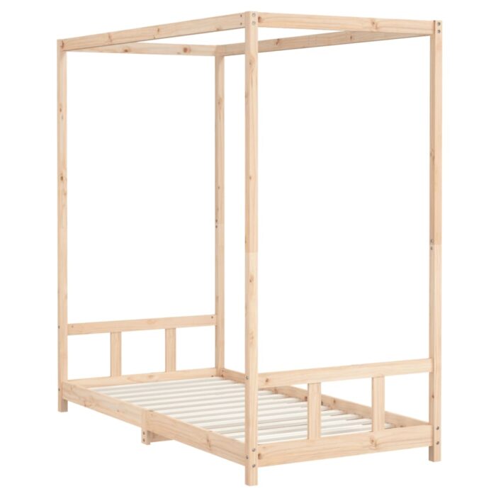 Cadre de lit pour enfant 90x190 cm Bois de pin massif – Image 4