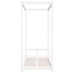 Cadre de lit pour enfants blanc 80x200 cm bois de pin massif – Image 3