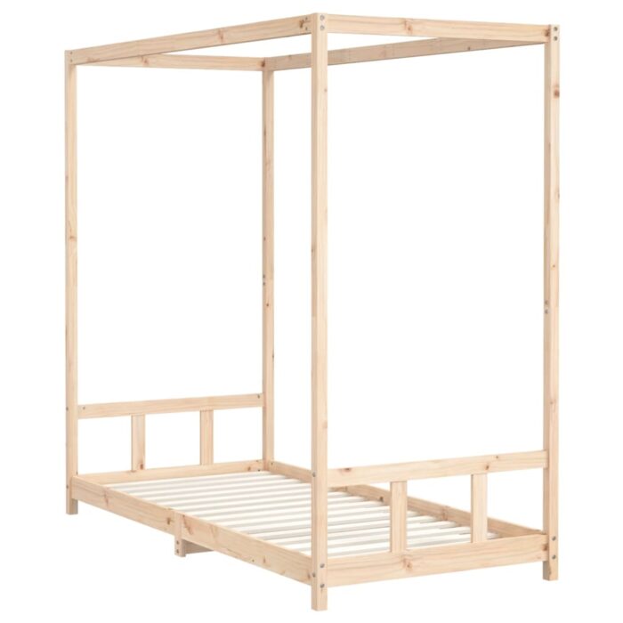 Cadre de lit pour enfants 90x200 cm bois de pin massif – Image 4