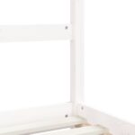 Cadre de lit pour enfants blanc 90x200 cm bois de pin massif – Image 5
