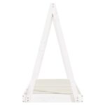 Cadre de lit pour enfant blanc 70x140 cm bois de pin massif – Image 3