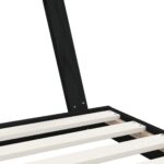 Cadre de lit pour enfant noir 80x160 cm bois de pin massif – Image 5