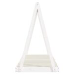 Cadre de lit pour enfants blanc 80x200 cm bois de pin massif – Image 3