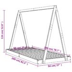 Cadre de lit pour enfants blanc 90x200 cm bois de pin massif – Image 7